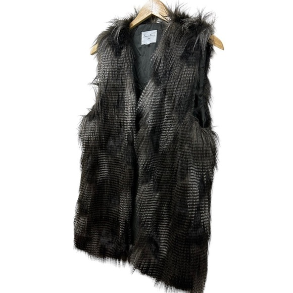 Love Tree Brown Faux Fur Super Soft Vest, Large - Picture 2 of 4